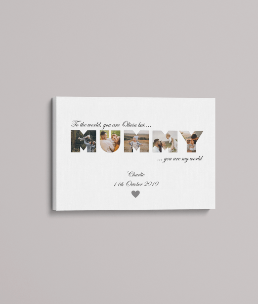 Personalised MUMMY Photo Canvas Gifts For Her