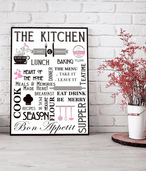 Stylish Kitchen – Diner Wall Art Picture Print Kitchen
