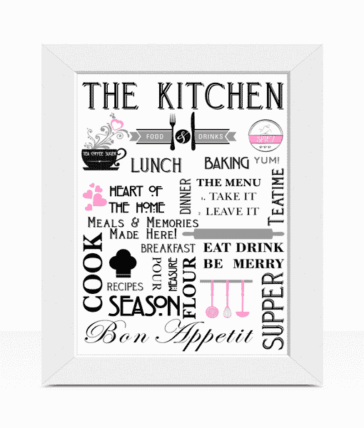 Stylish Kitchen – Diner Wall Art Picture Print Kitchen