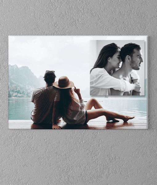 2 Photo Collage Canvas Print Photo Gifts