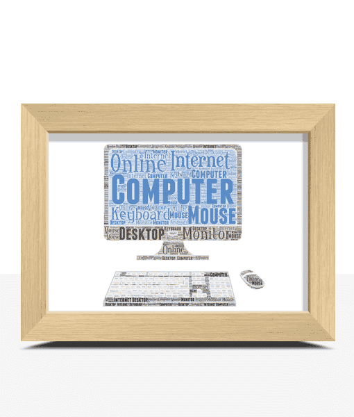 Personalised Computer Word Art Print Gifts For Him