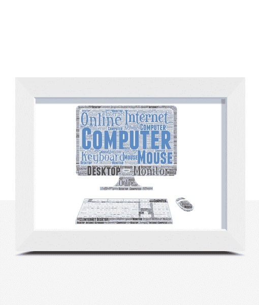 Personalised Computer Word Art Print Gifts For Him
