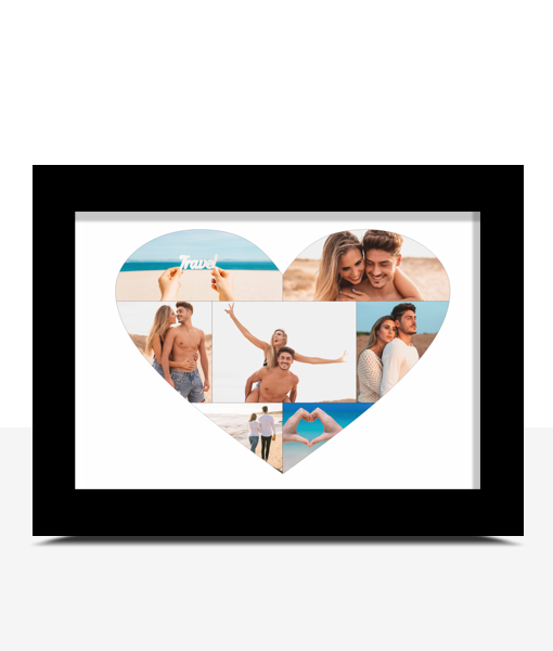 Personalised Love Heart Photo Print Engagement Gifts