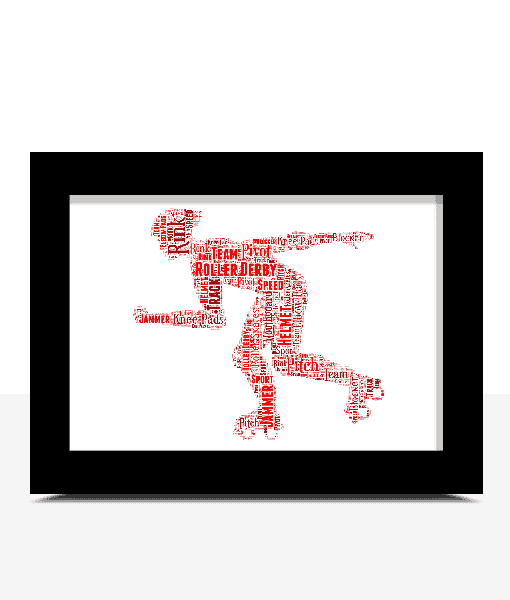 Roller Derby Word Art Sport Gifts