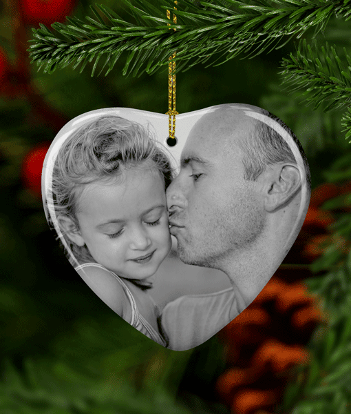 Ceramic Heart – Photo Christmas Decorations Christmas