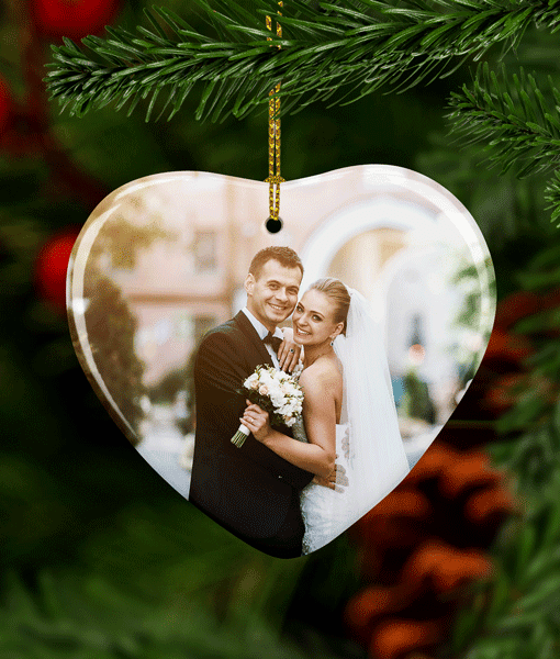 Ceramic Heart – Photo Christmas Decorations Christmas