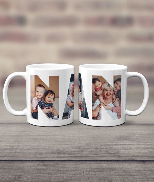 Personalised Nan Photo Mug – Lovely Gift for Nan Gifts For Grandparents
