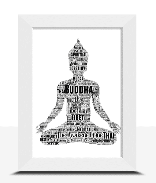 Buddha Personalised Word Art Print