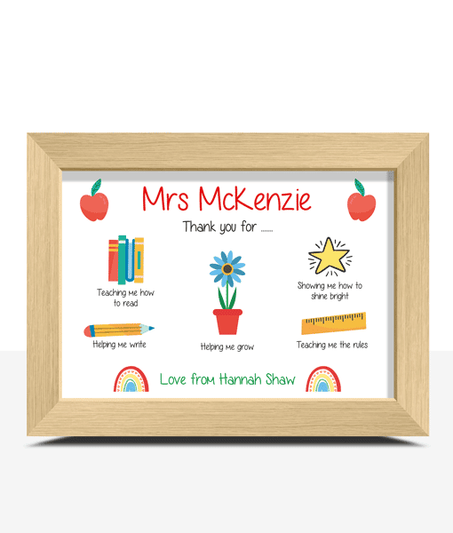 Teacher Gift – Thank You for Helping Me Grow Poster Teacher Gifts